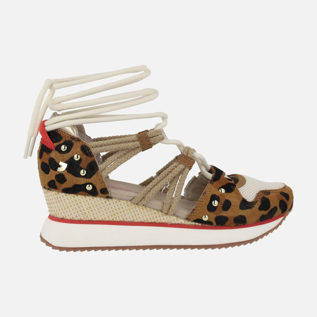 Sandalias deportivas en animal print leopardo Kewaskum