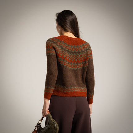 Jersey de textura cálida con grecas