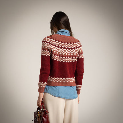 Jersey de textura cálida con grecas