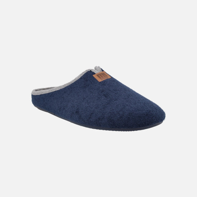 Zapatillas de casa para hombre en tejido toalla