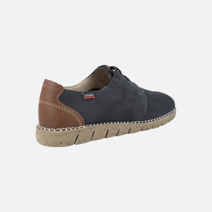 Zapatos Extralight con cordones elásticos Viz en nobuck engrasado