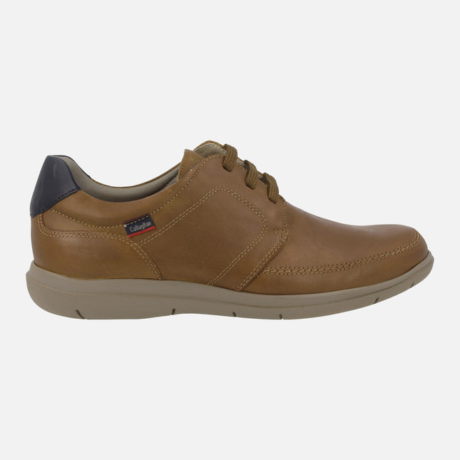 Zapatos de cordones para hombre en nobuck engrasado Duna