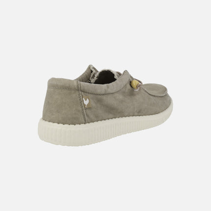 WP150 Washed Wallabi Sneakers With Elastic Laces