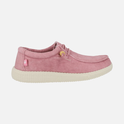 WP150 Washed Wallabi Sneakers With Elastic Laces