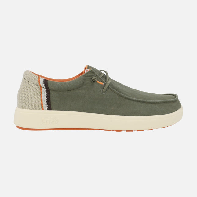 Zapatos wallabi para hombre Cana en tejido algodón