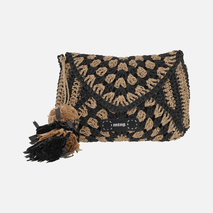 Dari crossbody Bags with flap and tassel ornament