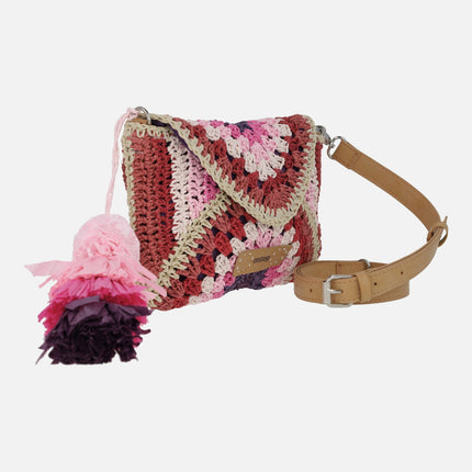 Dari crossbody Bags with flap and tassel ornament