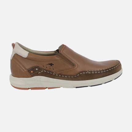 Comfort moccasins with elastics for men