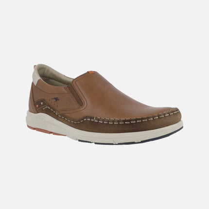 Comfort moccasins with elastics for men