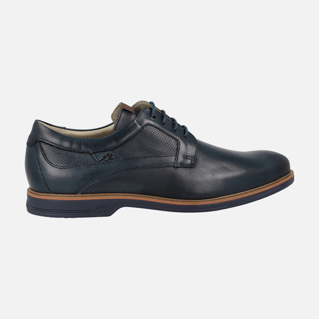 Leather shoes with laces for men by Fluchos