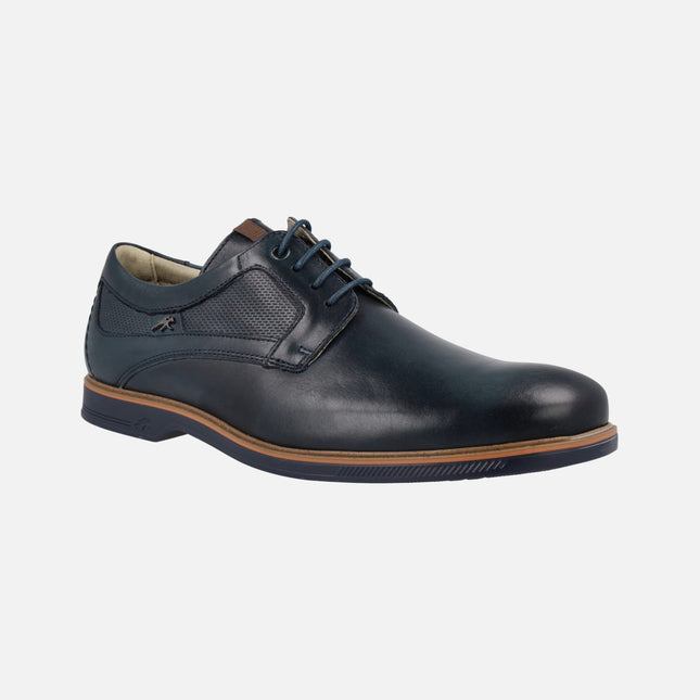 Leather shoes with laces for men by Fluchos