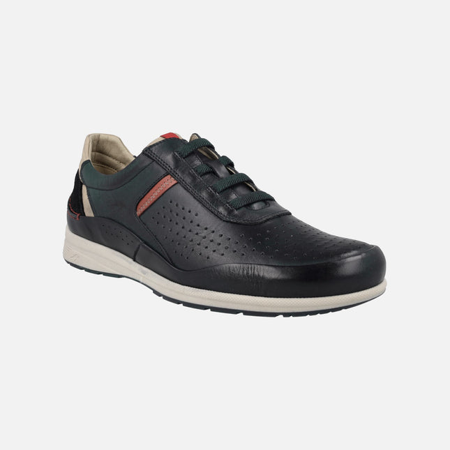 Leather sneakers with elastic laces Jaden