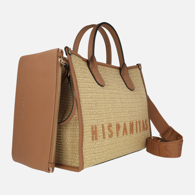 Bolsos Hispanitas multi posición en combinado natural