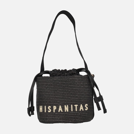 Hispanitas bucket style bags in raffia combined