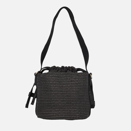 Hispanitas bucket style bags in raffia combined