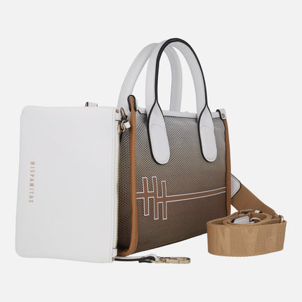 Hispanitas handbags in brown and white