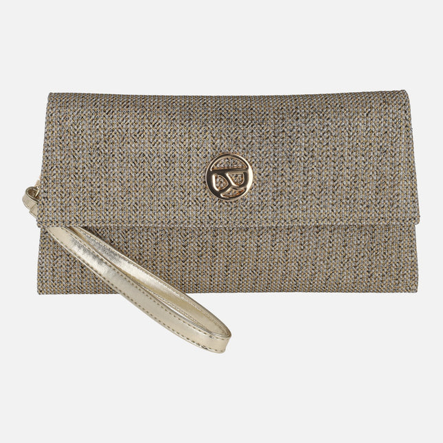 Carteras de mano con acabado metalizado Miño