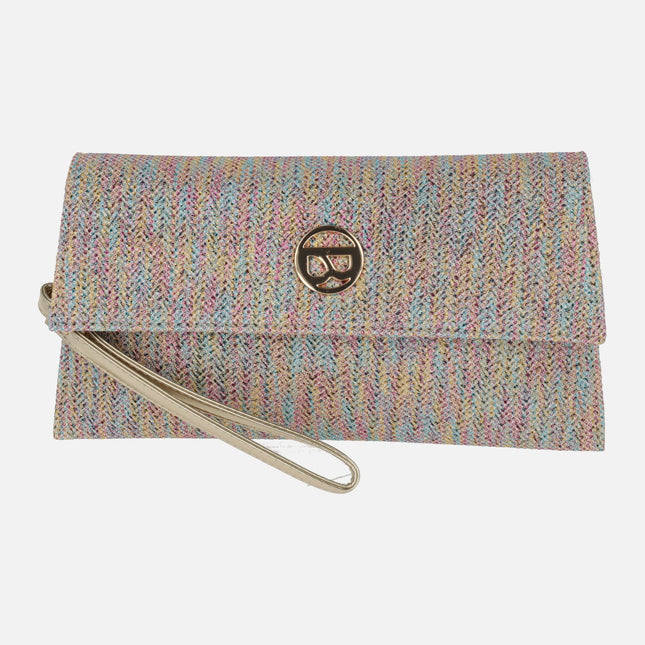 Carteras de mano con acabado metalizado Miño