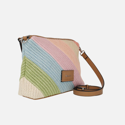 Narcea Crossbody Bags in raffia fabric