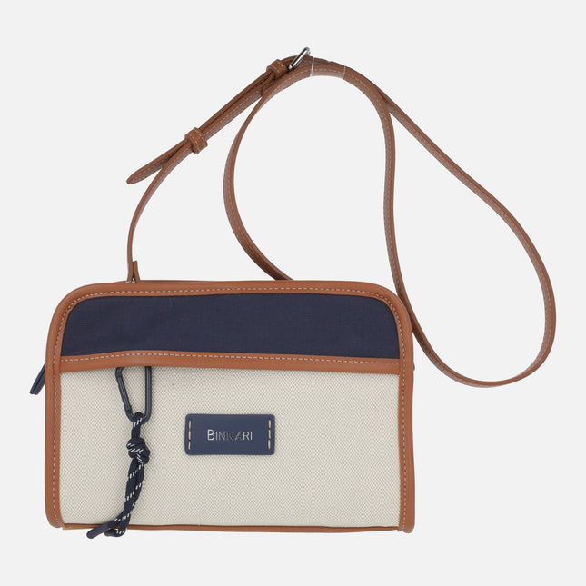 Bolsos bandolera en tejido bicolor Nervion