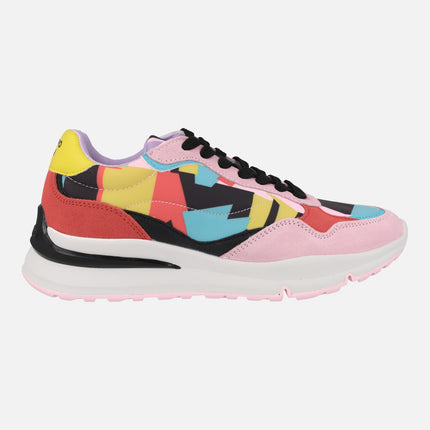 Multi color print sneakers Catherine by María Escoté