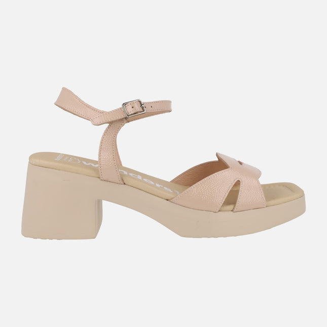 Sandalias de tacón Hura en piel acharolada