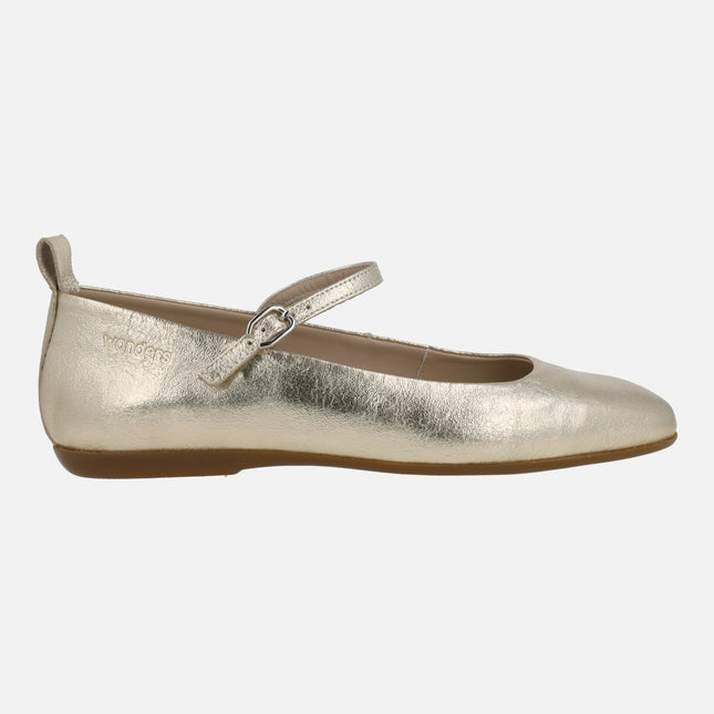 Bailarinas de piel estilo merceditas Seul