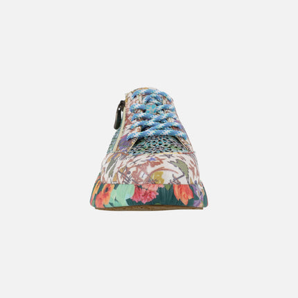 Nikito 57 Flowered Platform Sneakers