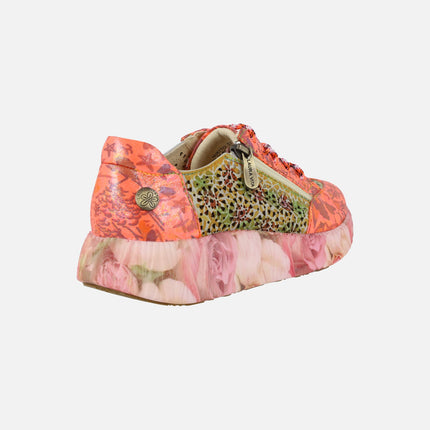 Nikito 57 Flowered Platform Sneakers