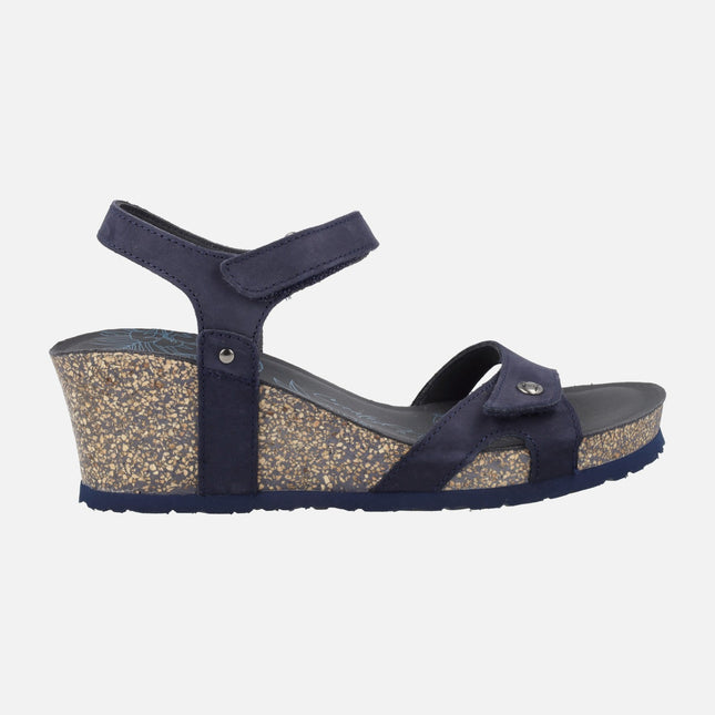 Sandalias con cuña y cierre de velcro Panama jack Julia Basics