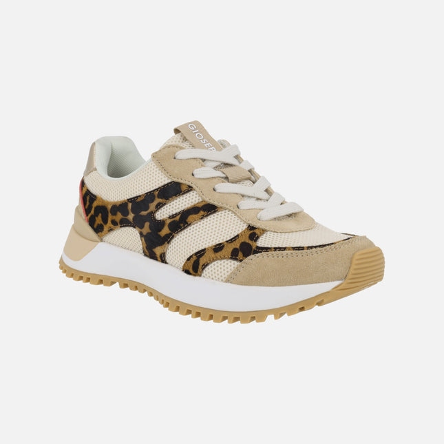 Zapatillas deportivas Madbury con detalles en animal print leopardo