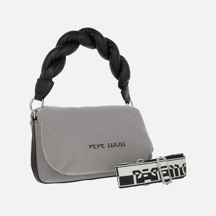 Bolsos de mano con asa trenzada y bandolera incluída