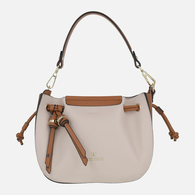 Bolsos para hombro con bandolera incluída Pepe moll en combinado beige