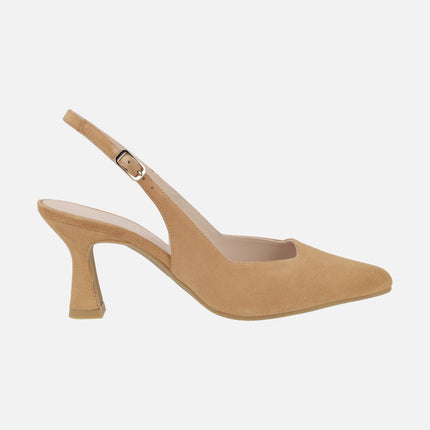 Open heel pumps with square neckline Gelines-X