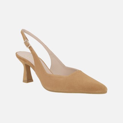 Open heel pumps with square neckline Gelines-X