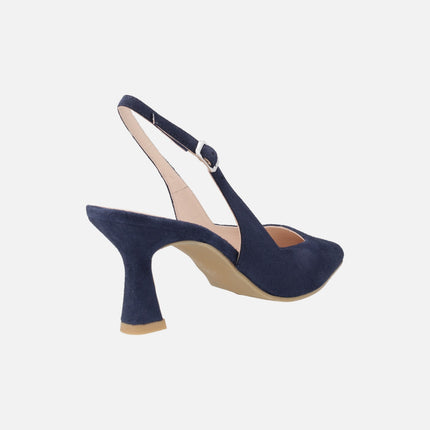 Open heel pumps with square neckline Gelines-X