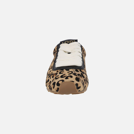 Animal print leather sneakers in leopard SO5508-P