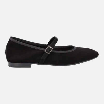 Nicolle mary jane style suede ballerinas