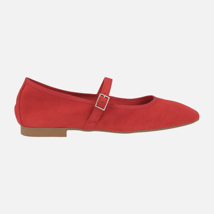 Nicolle mary jane style suede ballerinas