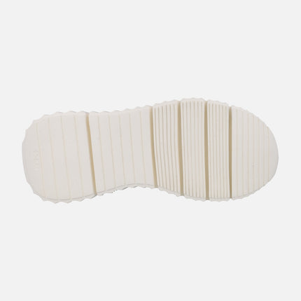 Grid Fabric Sneakers with elastic laces