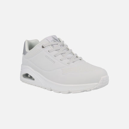 Zapatillas deportivas Skechers Uno Shimmer Away blanco/plata