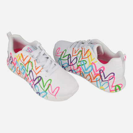 Zapatillas con corazones multicolor JGoldcrown Uno Lite Heart of hearts