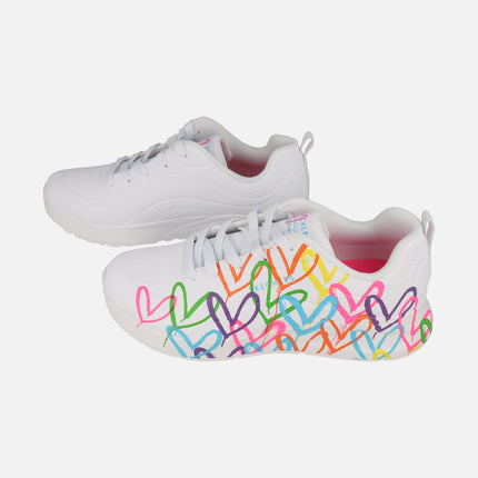 Zapatillas con corazones multicolor JGoldcrown Uno Lite Heart of hearts