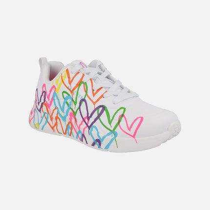 Zapatillas con corazones multicolor JGoldcrown Uno Lite Heart of hearts