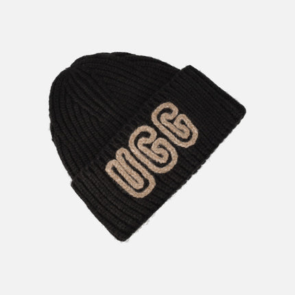 Gorros de punto con logo bordado Ugg CHUNKY CRAFTED RIB