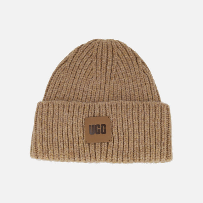 Gorros de punto para mujer UGG Chunky Rib Beanie W Logo