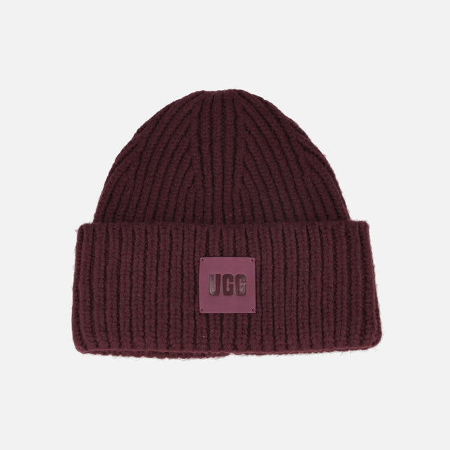 Gorros de punto para mujer UGG Chunky Rib Beanie W Logo