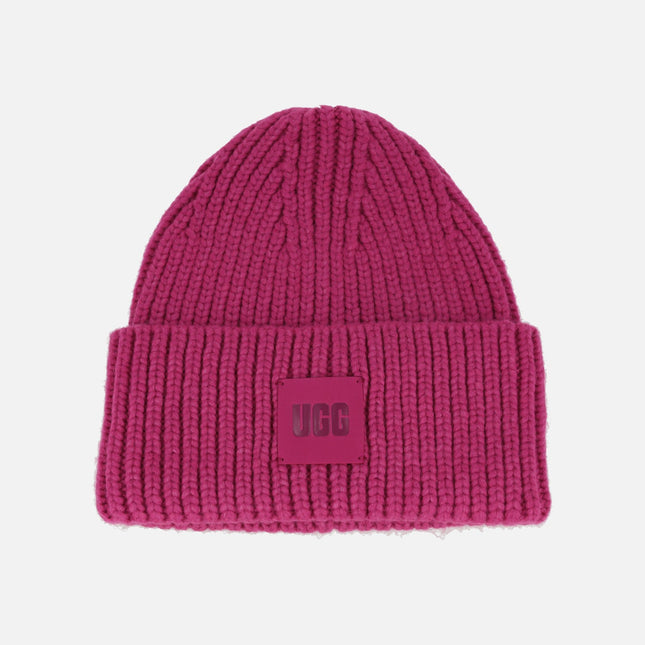 Gorros de punto para mujer UGG Chunky Rib Beanie W Logo