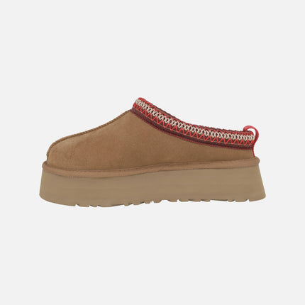 Zuecos de ante con plataforma y forro de pelo de oveja Tazz II