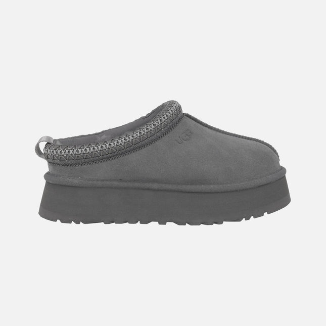 Zuecos de ante con plataforma y forro de pelo de oveja Tazz II